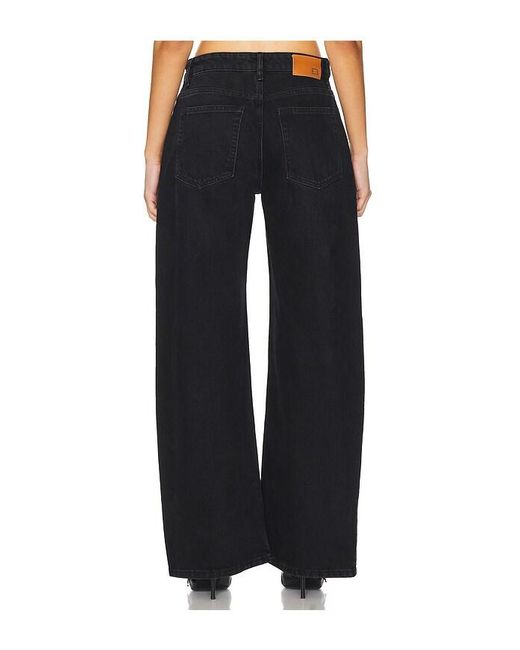 EB DENIM Black Enzo Mid Rise Barrel Jeans