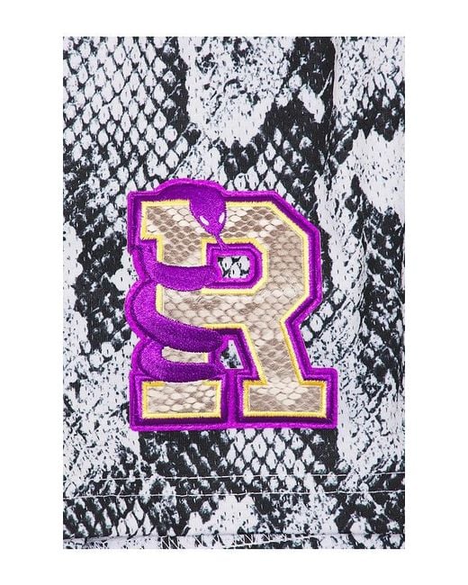Ryoko Rain Blue Snakeskin Shorts for men