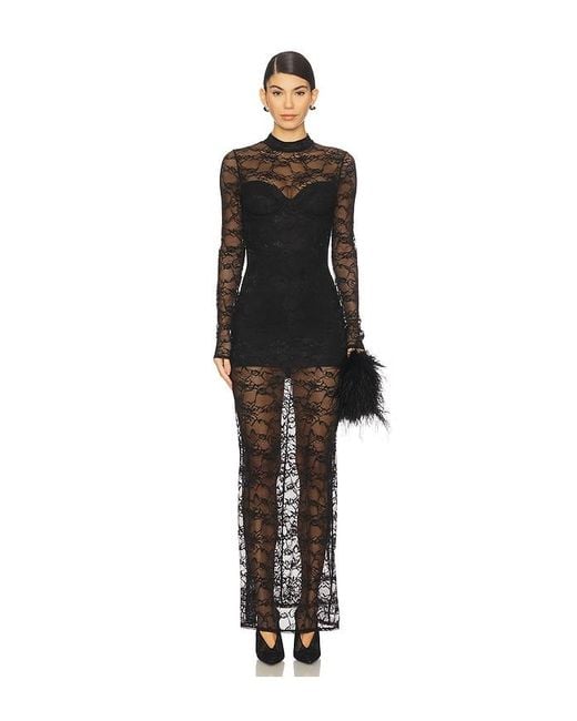 OW Collection Black Addison Maxi Dress