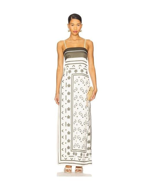 SNDY'S White Silas Maxi Dress