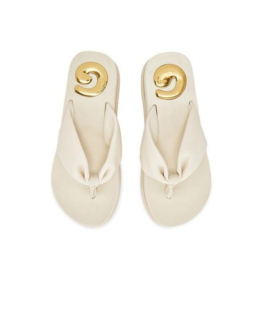 Cult Gaia White Cg Platform Flip Flops