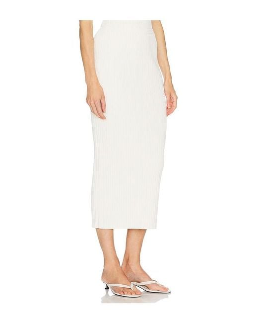 L'academie White 'Academie Ramina Midi Knit Skirt