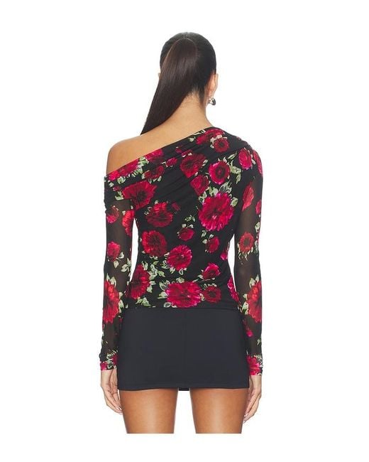 AFRM Red Barry Long Sleeve Top