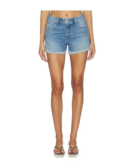 PAIGE Blue Dylan Undone Cuff Short