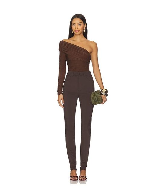 Ronny Kobo Brown Adriene Top