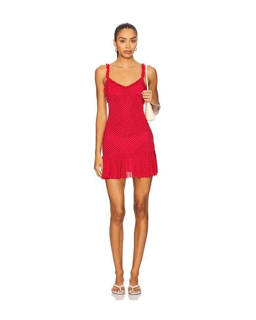Indah Red Camilla Mini Dress