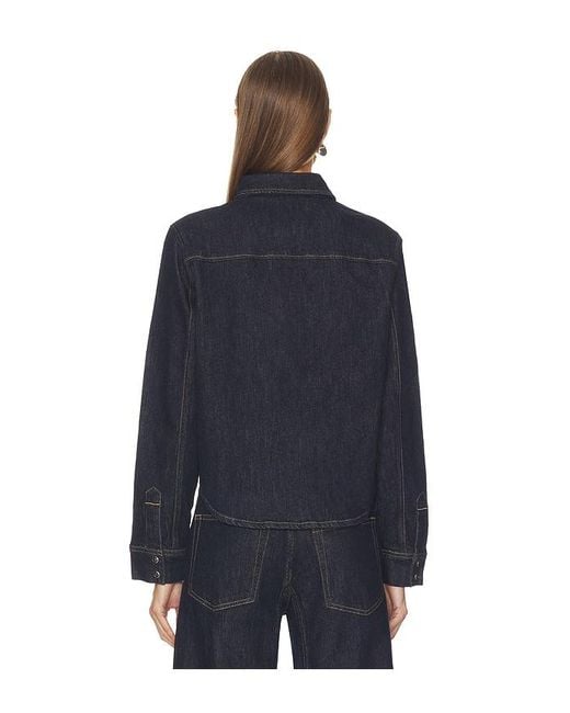 Pistola Blue Thea Shrunken Denim Shacket