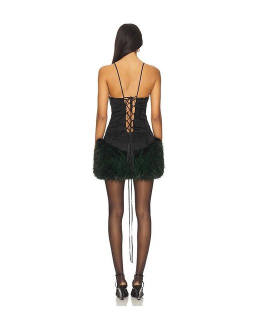 Kim Shui Black Mona Silk Mini Dress