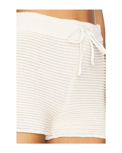 WeWoreWhat White Low Rise Crochet Shorts
