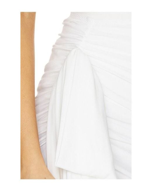 Norma Kamali Multicolor Diana Long Skirt W/ Bow