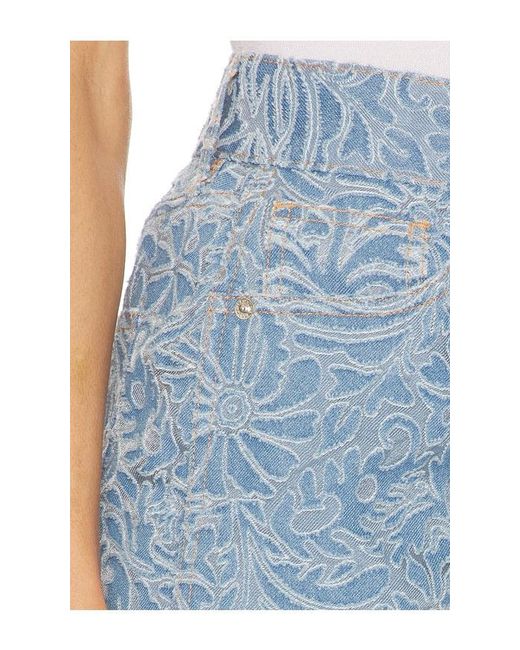 Veronica Beard Blue Taylor High Rise Wide Leg