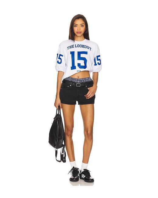 EB DENIM Blue Portman Low Rise Short