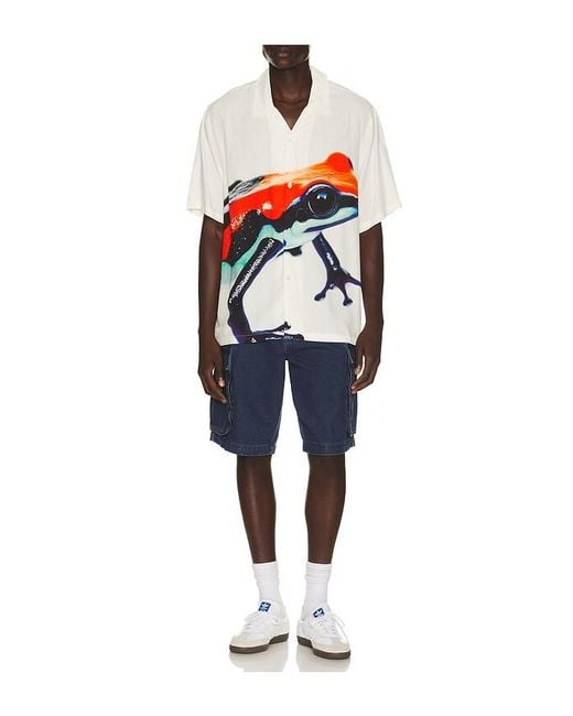 Huf Blue Darien Resort Shirt for men