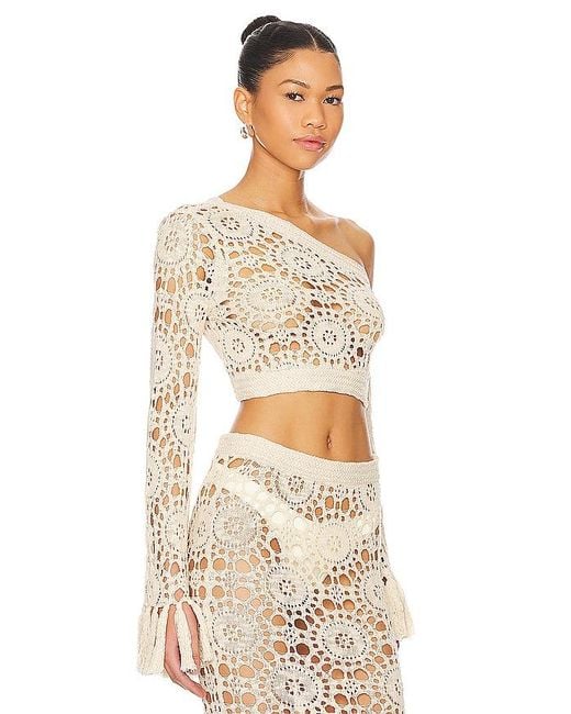 Tularosa Natural Luanne Cold Shoulder Top