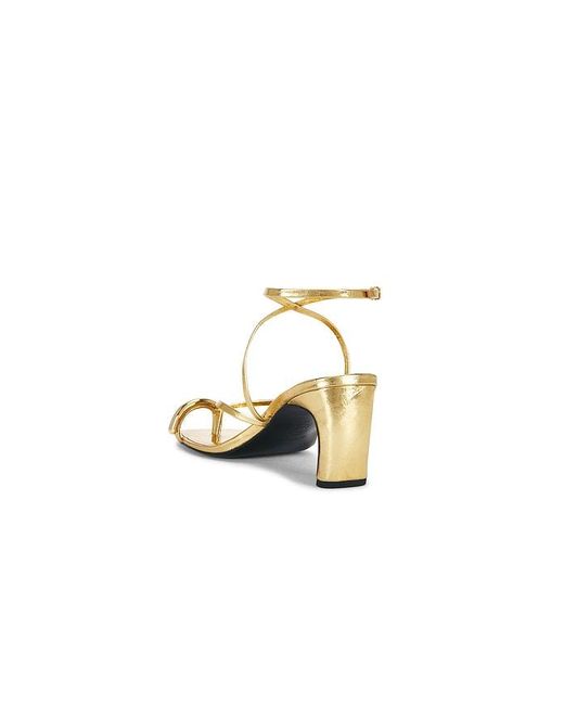 Tory Burch White Pierced Strappy Heel Sandal