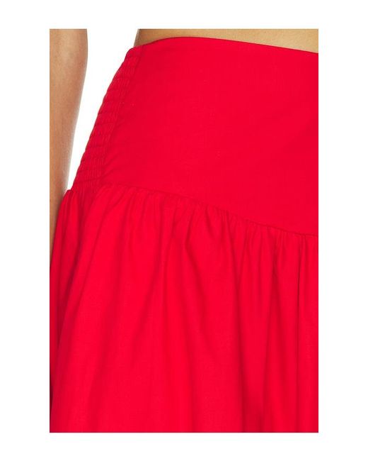 Susana Monaco Red Drop Waist Skirt