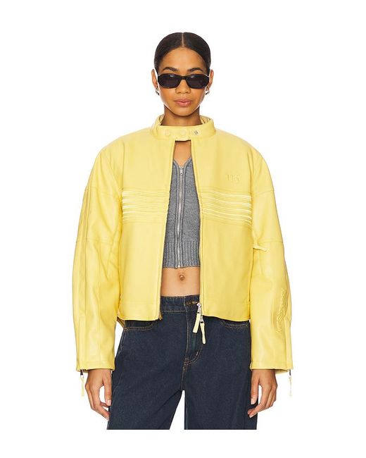 House Of Sunny Yellow The Racer Jacket