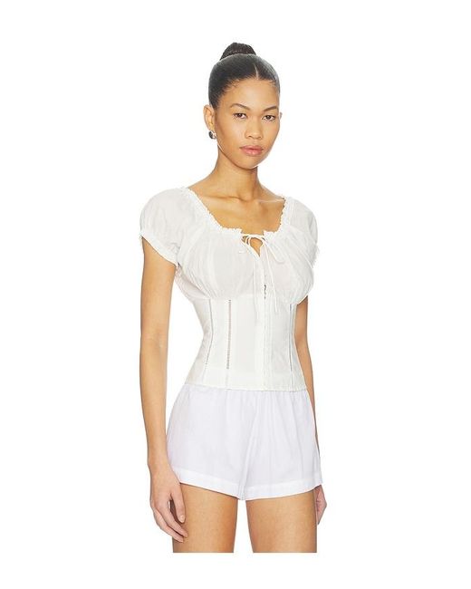 With Jean White Victoria Top