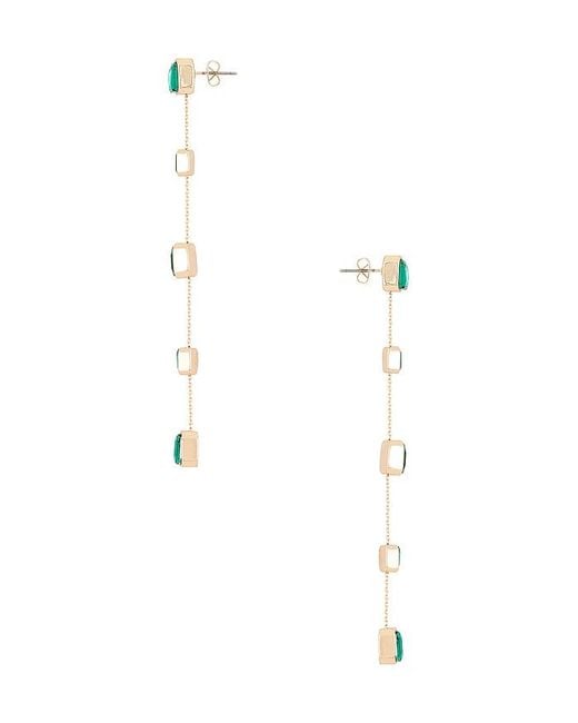 Ettika Green Drop Earrings