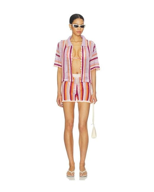 Maaji Red Mystic Stripe Rialta Shirt
