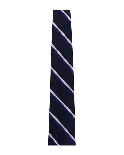 Polo Ralph Lauren Blue Double Stripe Woven Neck Tie for men