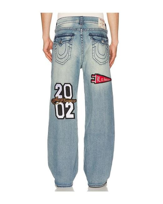 True Religion Blue Patch Vinny Flap Jeans for men