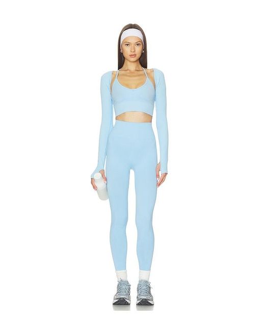 WellBeing + BeingWell Blue Monroe Seamless Tank