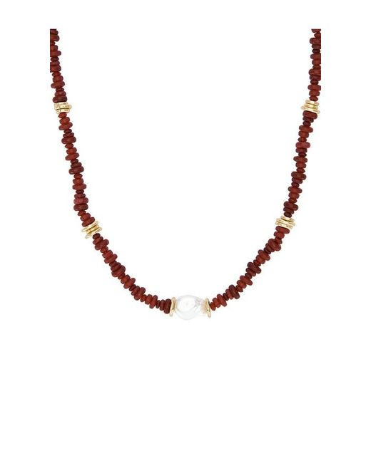 BaubleBar Red Farah Beaded Necklace