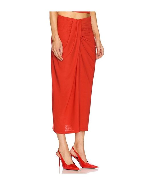 Ronny Kobo Red Rosalie Skirt