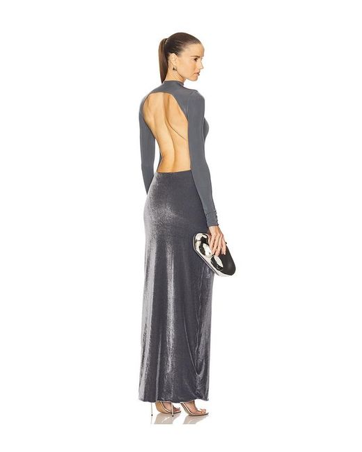 Maygel Coronel Gray Borelli Dress