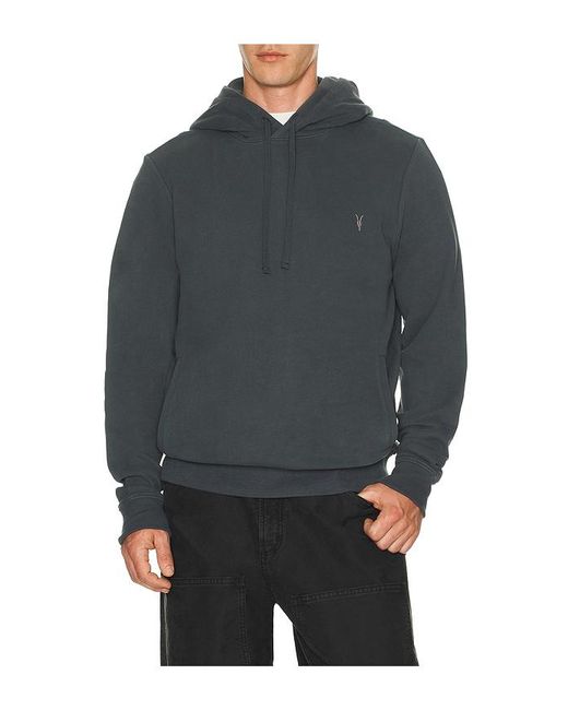 AllSaints Gray Raven Oth Hoodie for men