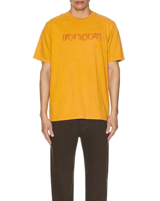 メンズ One Of These Days Tシャツ Orange