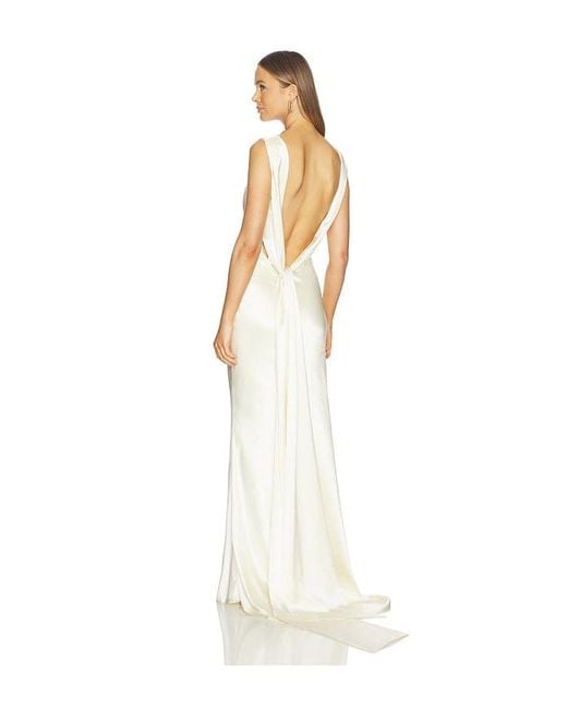 SAU LEE White Cassandra Gown