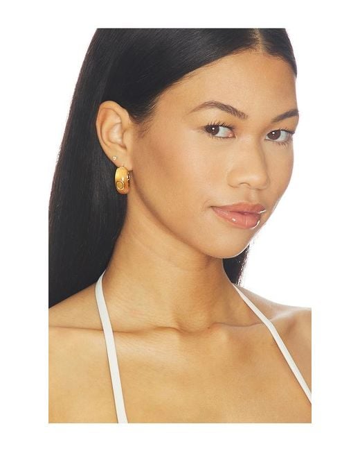 Eddie Borgo Metallic Callie Hoop Earrings