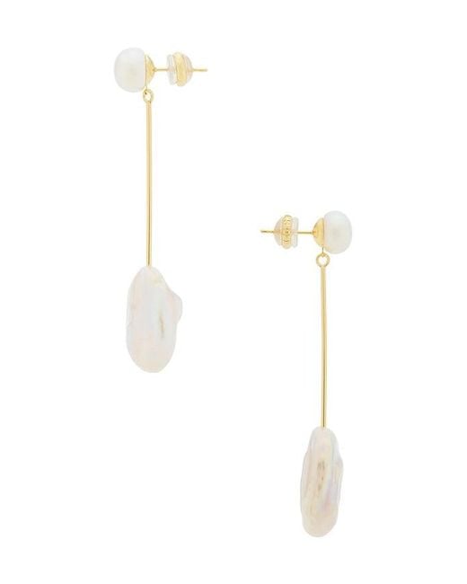 Shashi Petunia ドロップイヤリング White