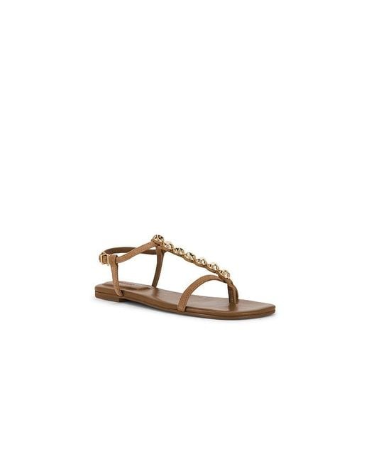 Jonathan Simkhai Natural Amaya Suede Thong Flat Sandal