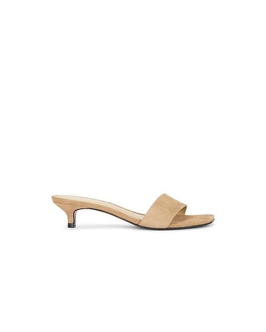 Black Suede Studio White Avery 35 Mule