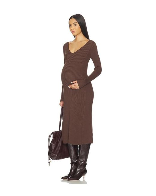 HATCH Brown The Dasha Dress