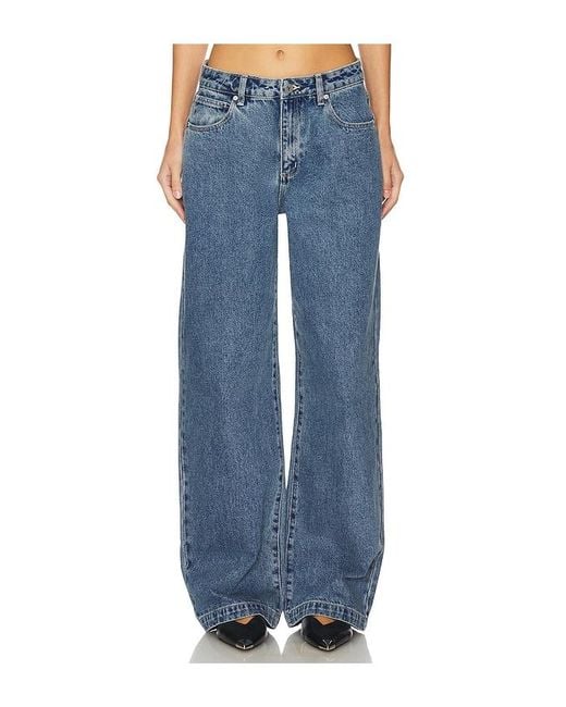 A.Brand Blue Baggy Wide Leg Cotton Denim Jeans