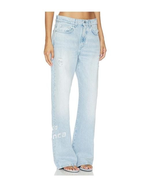 Casablanca Blue Graffiti Jeans