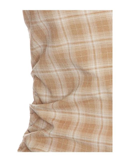 ALL THE WAYS Natural Karie Button Front Top