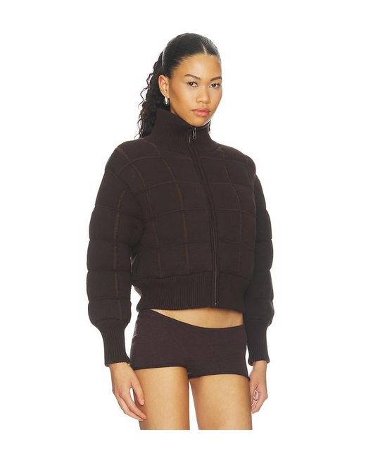 Isa Boulder Black Ripped Quilt Bomber