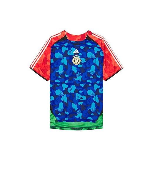 Adidas Originals Blue X Bape World Cup Teamgeist Tee Bape H0Me for men