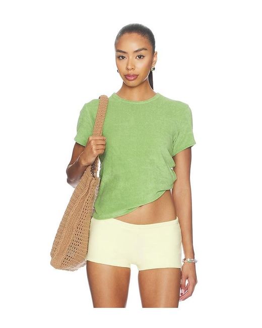 FRAME Green The Terry Baby Tee