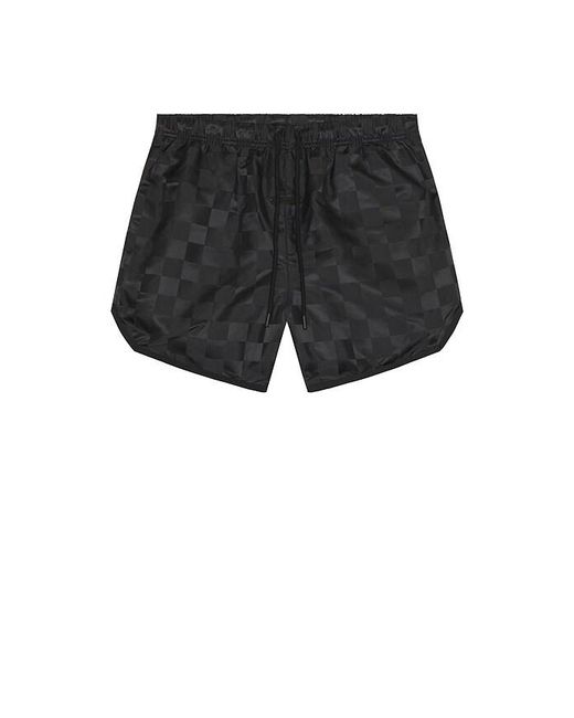 Fear Of God Black Checkered Gym Short for men