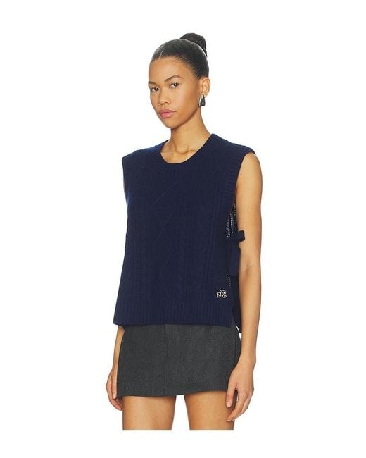 Malbon Blue Elspeth Sweater Vest