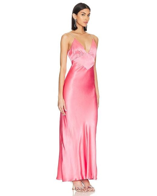 Bardot Pink Capri Diamonte Slip Dress