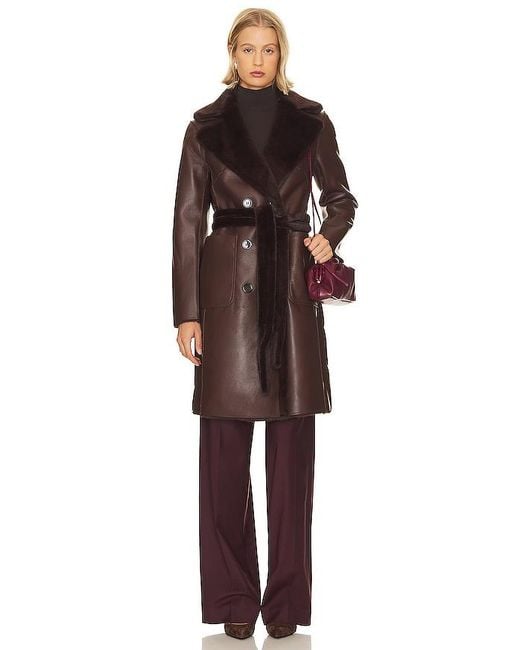 Lamarque Red Abigail Coat