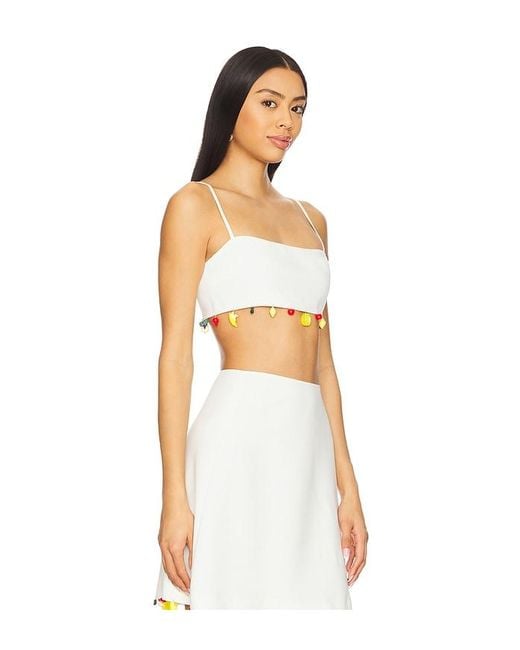 Tyler McGillivary White Mira Bra Top
