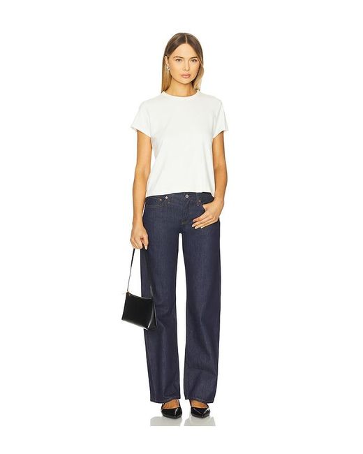 Agolde Blue Gerade Low Rise Loose